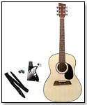 Big Kids 36" Player Series Acoustic Guitar (White with Stickers) by FIRST ACT