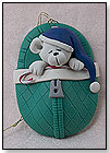 Bear in Sleeping Bag Ornament by CHERYL