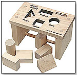 Schoolhouse Naturals Shape Sorting Bench by MAPLE LANDMARK WOODCRAFT CO.