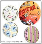 Handpainted Round Wall Clocks by FOR MERCY