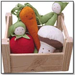 Veggies in Crate Toy Set by UNDER THE NILE
