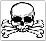 Skull & Crossbones Tattoo by DILLON IMPORTING CO.