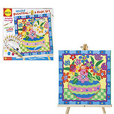 Deluxe Painting and Easel Set - Flowers