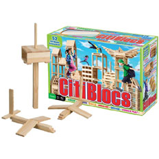 CitiBlocs 54-Piece Color Wooden Building Set