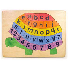 ABC Turtle Wooden Puzzle