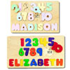 Wooden Name and Numbers Puzzle