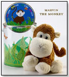 Marvin the Monkey, ZOOCCHINI Bucket Collection by HEIDI'S HOME DESIGN, LLC