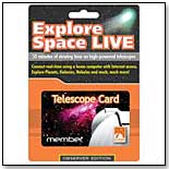Slooh Explore Space Live Telescope Time Card by BLUESTORM PRODUCTIONS INC.