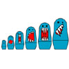 Fang Matryoshka! by MATRYOSHKA MADNESS! LLC