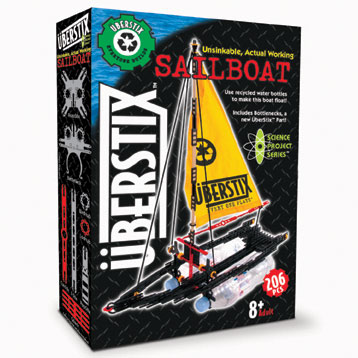 UBER Sailboat (206 piece kit) by UBERSTIX