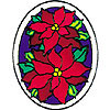 GlassArt - Poinsettias by DIMENSIONS/PERLER