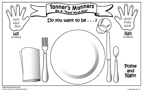 table setting coloring pages - photo #18