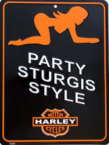 Harley Sturgis Style Sign by SMART BLONDE