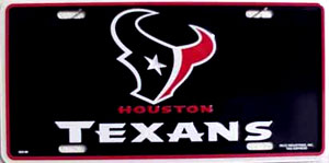 Houston Texans License Plate by SMART BLONDE