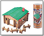 Roy Toy Log Cabin Playset by CHANNEL CRAFT & DISTRIBUTION INC.