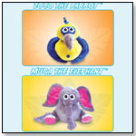 Zoco the Parrot and Muga the Elephant by SMALL WORLD TOYS