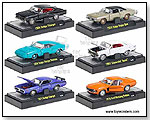 Castline M2 Machines - 1:64 Detroit Muscle Cars Release 8 1966 Dodge Charger, 1967 Chevrolet Nova, 1969 Daytona, 1970 Superbee, 1970 Ford Mustang by TOY WONDERS INC.