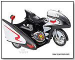 MATTEL Hot Wheels Batman - 1:12 Die-cast 1966 TV Series Batcycle & Sidecar by TOY WONDERS INC.