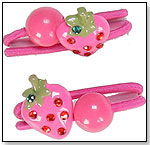 Pink Poppy Strawberry Ponytail Holders by CREATIVE EDUCATION OF CANADA