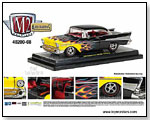 Castline M2 Machines - 1970 Ford Mustang Boss 429 Hard Top & 1957 Chevy Belair Hard Top 1:24 Scale Die-cast Models by TOY WONDERS INC.
