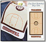 Organic Cotton Burp Cloth - Slam Dunk Basketball by TEAMEES