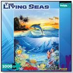 The Living Seas 1000pc Jigsaw Puzzle  Dolphin Lagoon by BUFFALO GAMES INC.