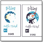 Personalized Holiday Raffle Ticket by BadaBadaBingo Fun Games Co! LLC