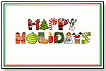Happy Holidays Greeting Card by GOOD BUDDY NOTES
