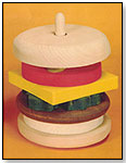 Wooden Hamburger Educational Stack Toy by CHARLIE