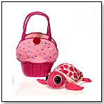 8" Fiestalicious Plush Turtle In A Plush Cupcake Tote by FIESTA