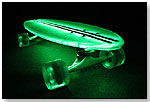 Flexdex Clear29 LT Green Lighted Skateboard by FLEXDEX SKATEBOARDS LLC