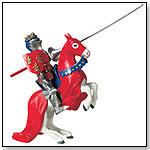 Knight With Red Shield and Horse by SAFARI LTD.