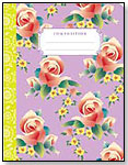 Flower Composition Books - Lavendar Chinese Flower by eeBoo corp.