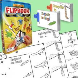 Flip Book Kits - Art Kit (Mona Lisa & Degas Dancer + blank book)