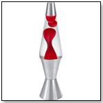 LAVA Brand Motion Lamp  Silver Base and Cap with Red Wax by LAVA WORLD INTERNATIONAL