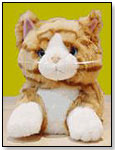 Stuffed Tabby Cat Slippers by TRANSWORLD PLUSH TOYS INC.