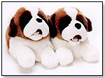 Stuffed Saint Bernard Slippers by TRANSWORLD PLUSH TOYS INC.