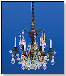 Six-Arm Crystal Chandelier by HOUSEWORKS LTD.