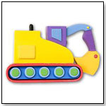 Under Construction Digger & Bull Dozer Magnet by OLIVE KIDS DIRECT LLC