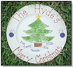 Christmas Tree Plate by M AND S CREATIONS