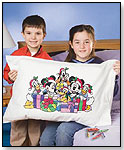 Disney Mickey & Friends Holiday Pillowcase Art by JANLYNN CORP.