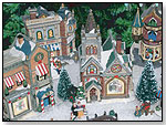 Porcelain Christmas Villages and Ornaments by FOREVER GIFTS INC.