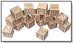 Schoolhouse Naturals ABC Block Set by MAPLE LANDMARK WOODCRAFT CO.