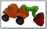 Rubbabu Action Trucks: Cleanupper Dump Truck / Fireman Rubba Engine / Bully Bulldozer by RUBBABU