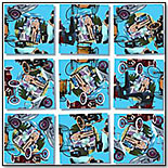 Antique Autos Scramble Squares by b. dazzle, inc.