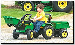 John Deere Pedal Tractor with Front Loader & Trailer by PEG PEREGO