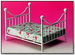 White Metal Bed by DIJON LTD.