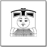 Black and White Princess Train Coloring Playset by BOX TRAIN EXPRESS
