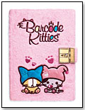 The Barcode Kitties:  Fuzzy Pink Diary with Lock by COPCORP LICENSING