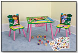 Dora the Explorer Restickable Table & Chair set by DELTA ENTERPRISE CORP.